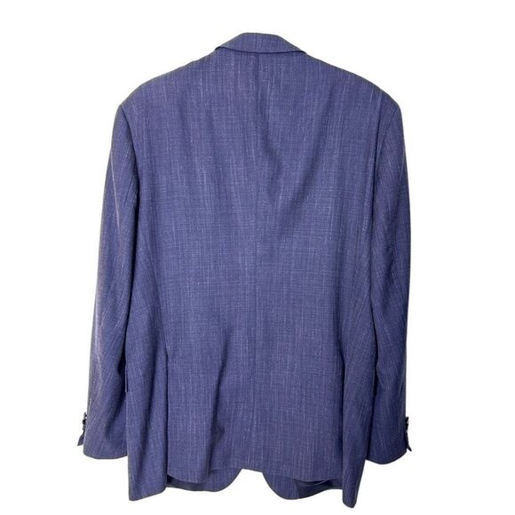 Hugo Boss Men's Blazer Made In Romania Silk Linen Wool Blend Navy Size 40R - Picture 3 of 11
